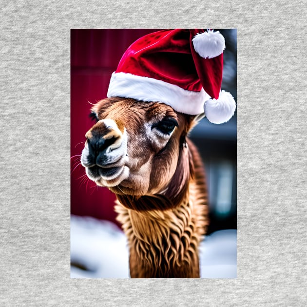 Santa Llama (Christmas Animals) by robsteadman
